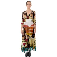 Got Christ? Button Up Boho Maxi Dress by Valentinaart