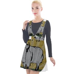 Chinese New Year ¨c Year Of The Ox Plunge Pinafore Velour Dress by Valentinaart