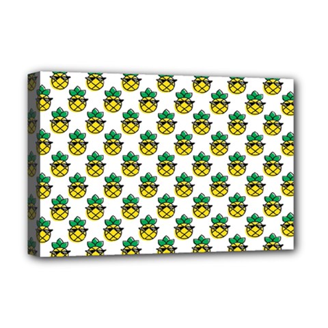 Holiday Pineapple Deluxe Canvas 18  X 12  (stretched) by Sparkle