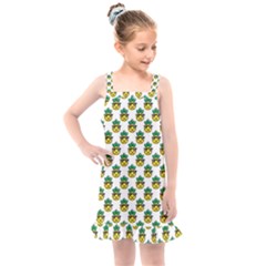 Holiday Pineapple Kids  Overall Dress by Sparkle