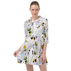Tree Poppies  Mini Skater Shirt Dress by Sobalvarro