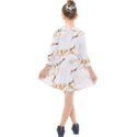 Birds and flowers  Kids  Quarter Sleeve Shirt Dress View2