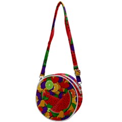 Fruit Life 2  Crossbody Circle Bag by Valentinaart
