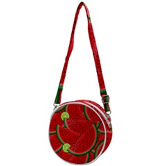 Fruit Life 3 Crossbody Circle Bag by Valentinaart