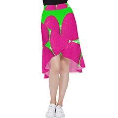 Two Hearts Frill Hi Low Chiffon Skirt by essentialimage