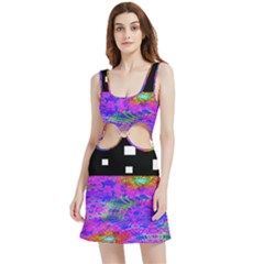 Fractal Flower Velvet Cutout Dress by Sparkle