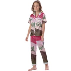 Iraq Kids  Satin Short Sleeve Pajamas Set by AwesomeFlags