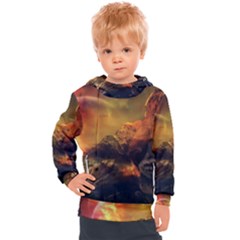 Tiger King In A Fantastic Landscape From Fonebook Kids  Hooded Pullover by 2853937