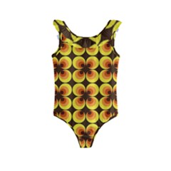 Zappwaits-retro Kids  Frill Swimsuit by zappwaits