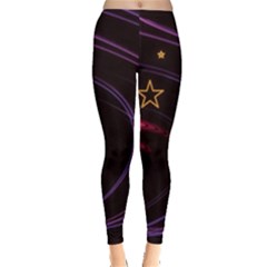 Background Abstract Star Leggings  by Dutashop