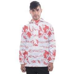 Folk Ornament Men s Front Pocket Pullover Windbreaker by Eskimos