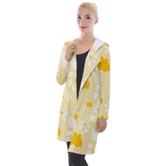 Abstract Daisy Hooded Pocket Cardigan by Eskimos