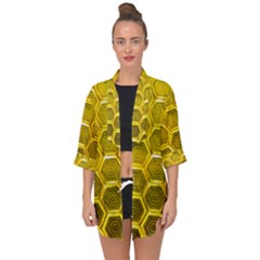 Hexagon Windows Open Front Chiffon Kimono by essentialimage365