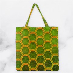 Hexagon Windows Grocery Tote Bag by essentialimage365