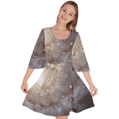 Spiral Galaxy Velour Kimono Dress by ExtraAwesomeSauce