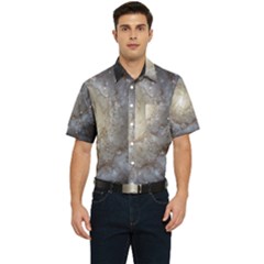 Spiral Galaxy Men s Short Sleeve Pocket Shirt  by ExtraAwesomeSauce