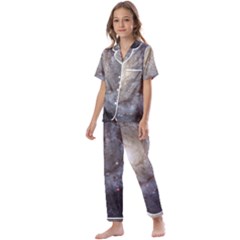 Spiral Galaxy Kids  Satin Short Sleeve Pajamas Set by ExtraAwesomeSauce