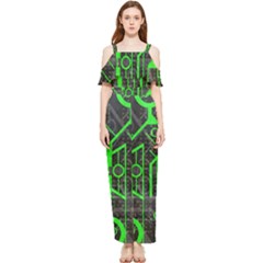 Tech Draped Sleeveless Chiffon Jumpsuit by ExtraAwesomeSauce