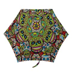Sugar Skulls Mini Folding Umbrellas by ExtraAwesomeSauce