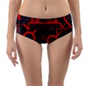 Tech - Red Reversible Mid-Waist Bikini Bottoms View3