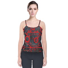 Tech - Red Velvet Spaghetti Strap Top by ExtraAwesomeSauce