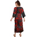 Tech - Red Grecian Style  Maxi Dress View2