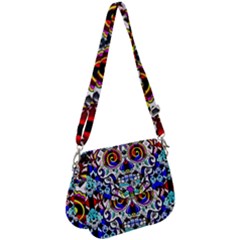 Sugar Skull Pattern 2 Saddle Handbag by ExtraAwesomeSauce
