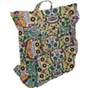 Sugar Skulls Pattern Buckle Up Backpack View2