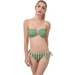 Native American Pattern Twist Bandeau Bikini Set by ExtraAwesomeSauce