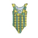 Native American Pattern Kids  Frill Swimsuit View2
