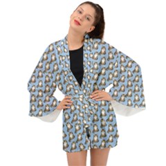 Cats Catty Long Sleeve Kimono by Sparkle