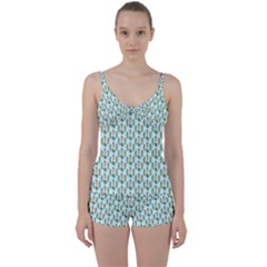 Summer Pattern Tie Front Two Piece Tankini by ExtraAwesomeSauce