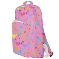 Watercolor Cats Pattern Double Compartment Backpack by ExtraAwesomeSauce