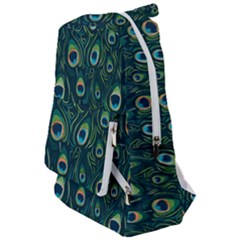 Watercolor Peacock Feather Pattern Travelers  Backpack by ExtraAwesomeSauce