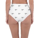 Tribal Style Symbol Drawing Print Pattern Reversible High-Waist Bikini Bottoms View2