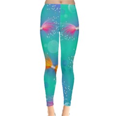 Non Seamless Pattern Blues Bright Leggings  by Dutashop
