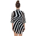 Wave Line Curve Open Front Chiffon Kimono View2