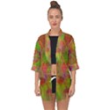 Easter Egg Colorful Texture Open Front Chiffon Kimono View1