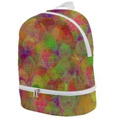 Easter Egg Colorful Texture Zip Bottom Backpack by Dutashop
