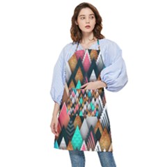 Abstract Triangle Tree Pocket Apron by Dutashop