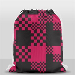 Cube Square Block Shape Drawstring Bag (small) by Dutashop