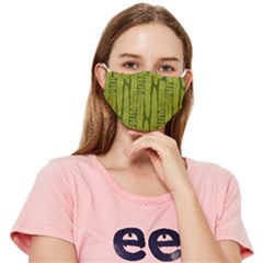 Fern Texture Nature Leaves Fitted Cloth Face Mask (adult) by Dutashop
