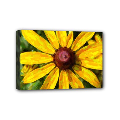 Sunflower Painting Mini Canvas 6  X 4  (stretched) by ExtraAwesomeSauce