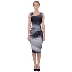 Black And White Snake Sleeveless Pencil Dress by ExtraAwesomeSauce