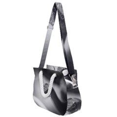 Black And White Snake Rope Handles Shoulder Strap Bag by ExtraAwesomeSauce