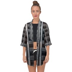 Urban Environment Open Front Chiffon Kimono by ExtraAwesomeSauce