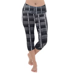 Urban Environment Lightweight Velour Capri Yoga Leggings by ExtraAwesomeSauce