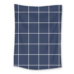 Blue Buffalo Plaid Medium Tapestry by goljakoff