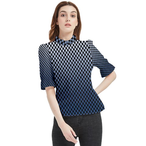 Zappwaits- Frill Neck Blouse by zappwaits