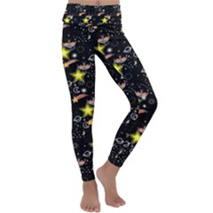 Sparkle Stars Kids  Lightweight Velour Classic Yoga Leggings by Sparkle